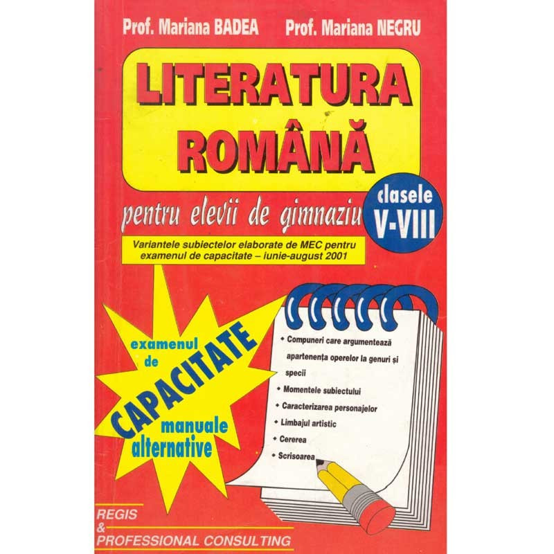 Mariana Badea Mariana Negru Literatura Romana Pentru Elevii De Id