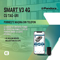 Kit pornire motor Pandora Smart v3 (cu tag) Renault Latitude 2010-2015, aplicatie telefon 4G, GPS (montaj