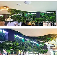 Tavan decorat cu muschi si plante stabilizate - 1mp - Fara Rama