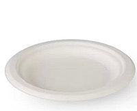 Farfurie Bio trestie zahar, 17 cm, P7, 25 buc/set