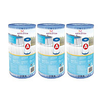 Set 3 buc Filtru de forma cilindrica pentru pompe de piscina de la 2.006l/h la 5.678l/h, Echivalentul Filtru