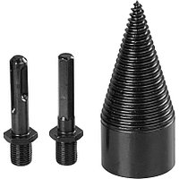 Con despicator lemn pentru bormasina, Strend Pro, cu 2 adaptoare, SDS PLUS, HEX 1/2", 42 mm