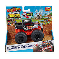 HOT WHEELS MONSTER TRUCK ROARIN WRECKERS BONE SHAKER CU FUNCTII SI SUNETE SCARA 1:43