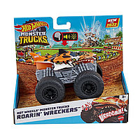 HOT WHEELS MONSTER TRUCK ROARIN WRECKERS TIGER SHARK CU FUNCTII SI SUNETE SCARA 1:43