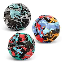 Set 3 mingi Saltarete cu lumini, super space ball, culoare camuflaj colorat, 7 cm