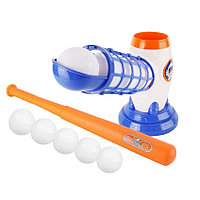 Joc de Baseball Interactiv, Lansator Flippy, Aruncare Automata, Include Bata si 5 Mingii, 37 x 23 x 16 cm