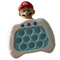 Joc interactiv Pop-It Consola, antistres, cu sunete si lumini, Mario