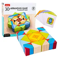 Joc Montezzori 3D din lemn, mozaic, dezvolta creativitatea, 3 ani+