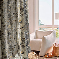 Draperie din catifea texturata cu rejansa transparenta cu ate pentru galerie, Madison, densitate 700 g/ml,