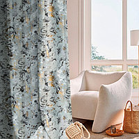 Draperie din catifea texturata cu rejansa transparenta cu ate pentru galerie, Madison, densitate 700 g/ml,