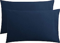 Set 2 huse perna din bumbac ranforce 100%, densitate 120 g/mp 50 x 70 cm Albastru