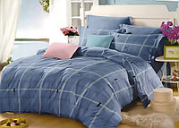 Lenjerie de pat cu husa elastic Marion din bumbac mercerizat, multicolor Matrimonial 2 huse perna 70 x 70