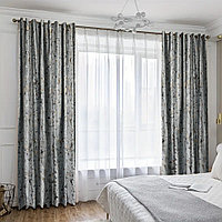 Draperie din catifea texturata cu inele, Madison, densitate 700 g/ml, Idara, 1 buc 150 cm 210 cm Inele albe