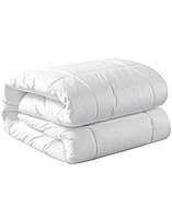 Pilota matlasata cu umplutura microfibra si invelis din bumbac mercerizat pentru iarna, 400 g/m², Alb 210 x