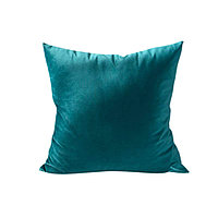 Set 2 huse pernute decorative din catifea cu fermoar, Madison, densitate 700 g/ml, Turcoaz 50 x 70