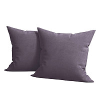 Set 2 huse pernute decorative din catifea cu fermoar, Madison, densitate 700 g/ml, Mauve 45 x 45
