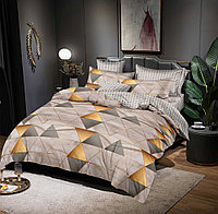 Lenjerie de pat Roko din bumbac mercerizat, multicolor Matrimonial 2 huse perna 70 x 70