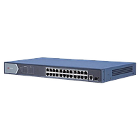 Switch 24 porturi PoE 1000Mbps, 1xRJ45 + 1xSFP Gigabit uplink - HIKVISION DS-3E0526P-E