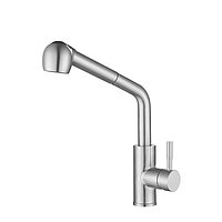 Baterie sanitara bucătărie Truinterior Storm Steel, cu dus extractabil