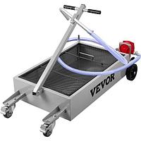 Recuperator ulei cu pompa manuala Vevor, capacitate 57 l, dimensiune tava 123 x 55 x 27 cm, maner pliabil, 4