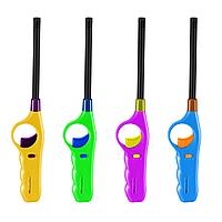 Brichetă pe gaz - reincarcabilă - culori multiple - 27 cm - 16 buc/ display