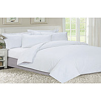Lenjerie de pat DormeVu, Policoton Alb, Bumbac satinat, 52% BBC si 48% PES - Cearceaf pat 160x240cm, cearceaf