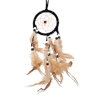 Dream catcher mic negru cu pene bej