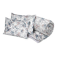 Set Pilotă desen flori 200x220 și 2 Perne 50x70