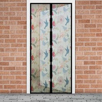 Perdea anti-tantari pt. usi cu inchidere magnetica, 100 x 210 cm - model pasari