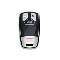 Husa Cheie Audi SmartKey TPU+PC GRI+Negru