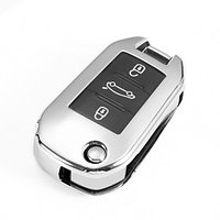 Husa TPU Cheie Briceag Peugeot 508 301 2008 3008 408 Citroen C4 CACTUS C5 C3 C4L SILVER