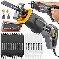 Fierastrau sabie 1800W+ 20 panze incluse pentru lemn, placi, caramida BCA