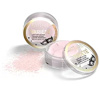 Pudra pentru machiaj cu aplicator Eveline Variete Light Reflecting Translucent cu acid hialuronic