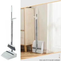 Set matura si faras pliabil, coada inox, peri moi, alb