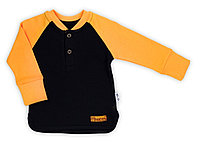 Bluza cu maneca lunga (181138) Colectia "Big Trucks" Neagra/Galbena Marimea 80