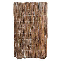 Gard Mercaton, Tip Paravan pentru Delimitare Spatii Exterioare, Rachita Naturala, 5x2 m, Maro