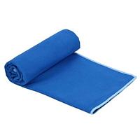 Prosop de plaja cu uscare rapida, microfibra, albastru inchis, 150x75 cm, Springos
