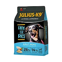 Hrana uscata caini, JULIUS K-9 HighPremium Adult Hypoallergenic Peste si Orez, 3 Kg 3 kg