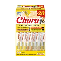 Recompense pentru pisici, Inaba Churu Cat Chicken Beef Varieties, 20PCS