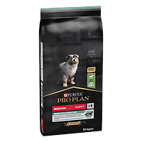 Hrana uscata pentru caini, Pro Plan Medium Puppy Sensitive Digestion Miel, 12 Kg