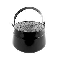 Ceaun emailat cu maner, fund plat, 10 L, Perfect Home