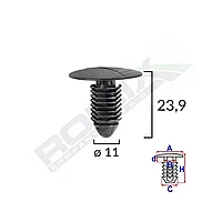 CLIPS TAPITERIE PENTRU GM 11X23.9MM - NEGRU SET 10 BUC 61976