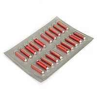 BLISTER SIGURANTE FUZIBILE CILINDRICE 25A ROSII SET 20 BUC 51361