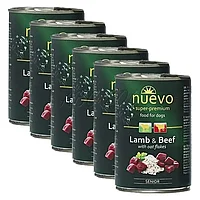 Hrana umeda pentru caini, Nuevo Senior Miel si Vita conserva, 6 x 400G 6 x 400 G
