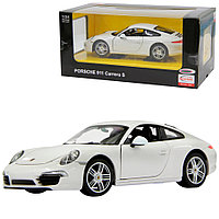 Masinuta Metalica Porsche 911 Alb Scara 1 La 24