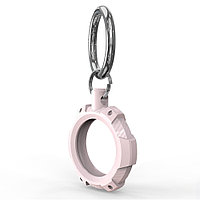 Husa pentru AirTag cu Inel Metalic - Techsuit Rugged Armor Pro Secure Holder (RSH1) - Pink