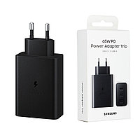 Incarcator Priza 2x Type-C/USB PPS, PD 65W, QC 3.0, AFC, FCP - Samsung (EP-T6530NBEGEU) - Black (Blister