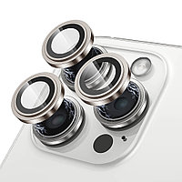 Folie pentru iPhone 15 Pro / 15 Pro Max - Lito S+ Camera Glass Protector - Natural Titanium