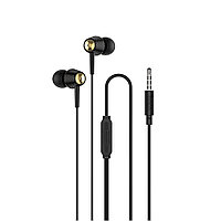 Casti Jack cu Microfon, 1.2m - Hoco Graceful (M70) - Black