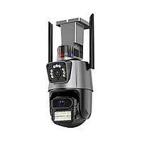 Camera de Supraveghere Exterior, cu Sirena, Human Detection - Techsuit (P11-QQ6) - Black